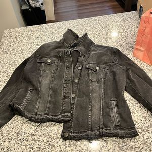 Black denim jacket